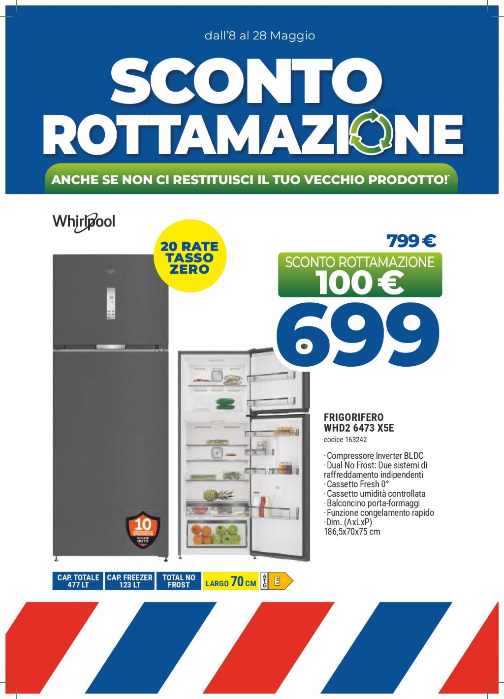 FRIGO WHIRLPOOL WHD26473X5E